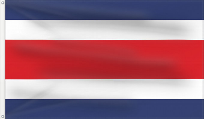 Bandera, con dos ojales metálicos y lado del asta reforzado: Costa Rica	Costa Rica sin armas	Costa Ricas	Costarica	Banniel Costa Rica	Kostariko	Costa Ricako bandera	Costa Rican	Kostarika	Pāmitl Necuiltōnolhuēyātēnco	Kustarika unanchan	Флаг Коста-Рики	Kostarike