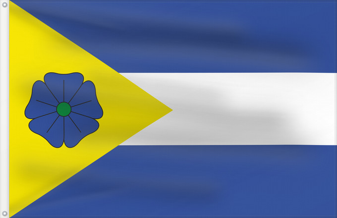 Bandera, con dos ojales metálicos y lado del asta reforzado: Adrspach	Adršpach, Náchod District, the Czech Republic	Adršpach