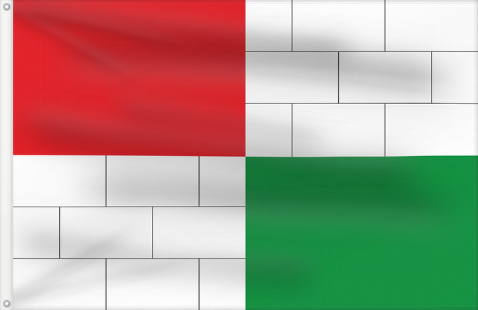 Flag, with two metal eyelets and reinforced hoist: Březí, Břeclav District Village of Březí, Czech Republic Březí Gemeinde Březí u Mikulova, Tschechien Březí, Česko