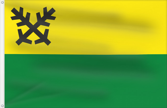 Flag, with two metal eyelets and reinforced hoist: Batnovice Municipal flag of Batňovice village Drapeau municipal de Batňovice Bandera municipal de Batňovice Gemeindeflagge von Batňovice Bandiera municipale di Batňovice Batňovice, okres Trutnov