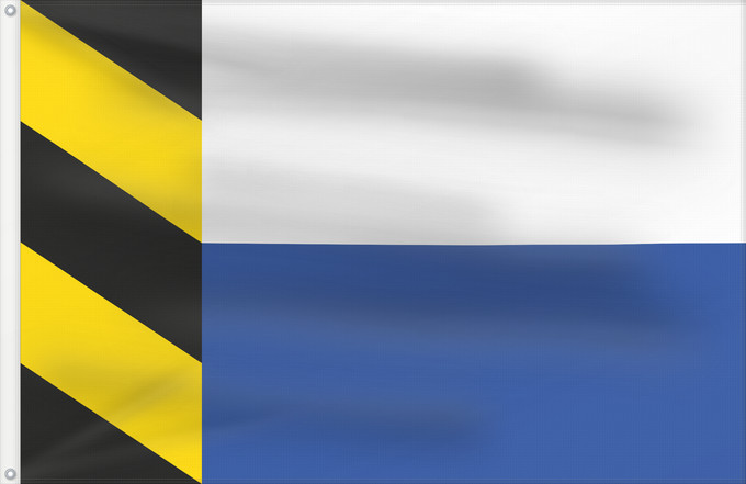 Flagge, mit zwei Metallösen und verstärktem Besatzband: Becov Municipal flag of Bečov village Bečov (Municipalité) Bečov (Municipio) Bečov (Gemeinde) Bečov (Comune) Bečov, okres Most