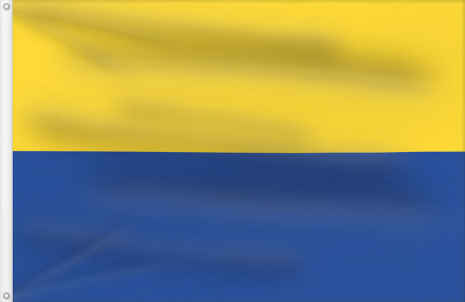Bandera, con dos ojales metálicos y lado del asta reforzado: Benesov	Benešov
