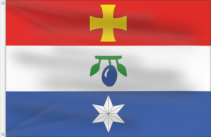Flag, with two metal eyelets and reinforced hoist: Borotin BK CZ	Municipal flag of Borotín village	Borotín	Borotín, okres Blansko