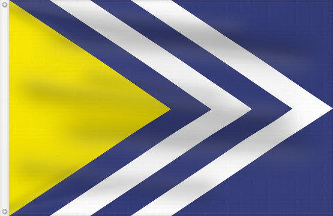 Flagge, mit zwei Metallösen und verstärktem Besatzband: Brantice	Brantice, Czech Republic	Brantice, obec v České republice