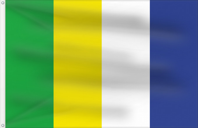 Bandera, con dos ojales metálicos y lado del asta reforzado: Breclav Břeclav