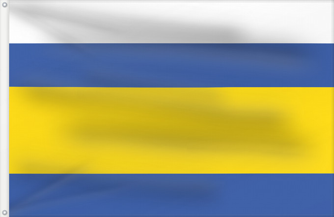 Flag, with two metal eyelets and reinforced hoist: Brehy Břehy Břehy village in Czechia