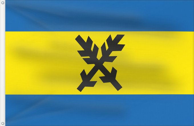 Flag, with two metal eyelets and reinforced hoist: Brno-Útěchov vlajka Brno-Útěchov Městské části Brna-Útěchova