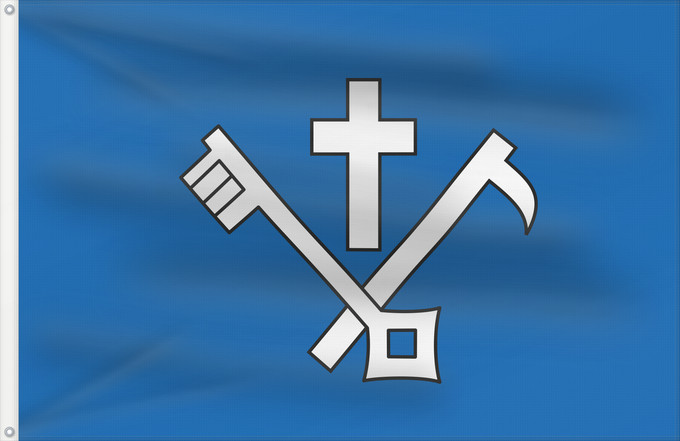 Flag, with two metal eyelets and reinforced hoist: Brno-Žabovřesky vlajka	Brno-Žabovřesky	Městské části Brna-Žabovřesk