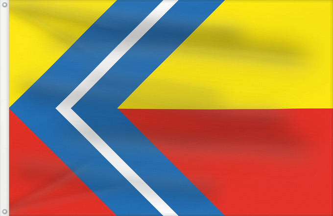 Flag, with two metal eyelets and reinforced hoist: Brno-Řečkovice a Mokrá Hora vlajka Brno-Řečkovice a Mokrá Hora Městské části Brno-Řečkovice a Mokrá Hora