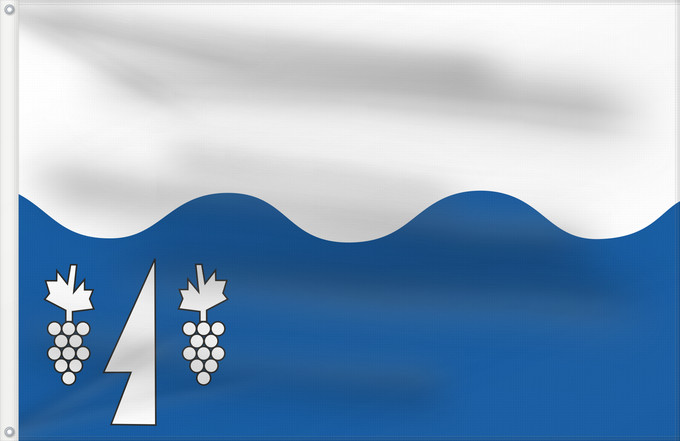 Flag, with two metal eyelets and reinforced hoist: Brno-Kníničky vlajka Brno-Kníničky Městské části Brna-Kníničky