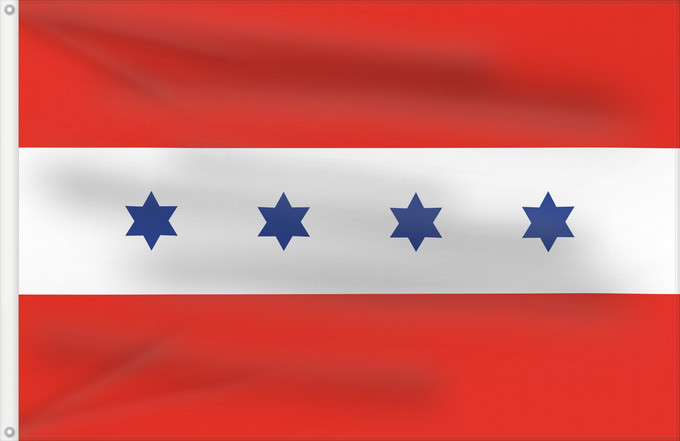 Flag, with two metal eyelets and reinforced hoist: Brno-sever vlajka Brno-sever Městské části Brna-severu