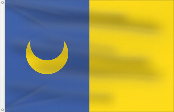 Flag, with two metal eyelets and reinforced hoist: Brozany nad Ohri CZ Municipal flag of Brozany nad Ohří market town Brozany nad Ohří Městysu Brozany nad Ohří, okres Litoměřice