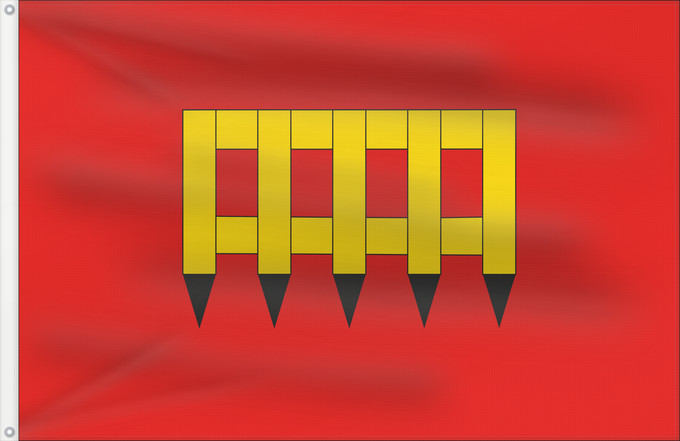 Flag, with two metal eyelets and reinforced hoist: Brumov-Bylnice CZ Municipal flag of Brumov-Bylnice town Brumov-Bylnice Města Brumov-Bylnice, okres Zlín