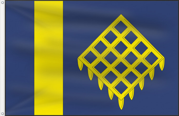 Flag, with two metal eyelets and reinforced hoist: Bruzovice	Bruzovice, Frýdek-Místek District	Gminy Bruzowice, Powiat Frydek-Mistek