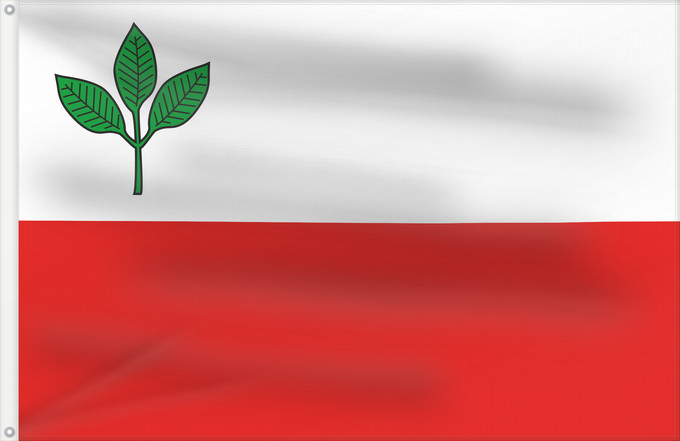 Flag, with two metal eyelets and reinforced hoist: Bucina CZ	Bucina	Coat of arms