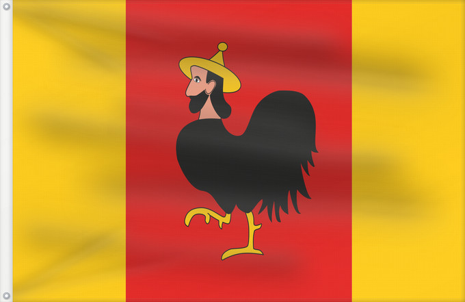 Flag, with two metal eyelets and reinforced hoist: Ceska Trebova CZ	Municipal flag of Česká Třebová town	Česká Třebová	Města Česká Třebová