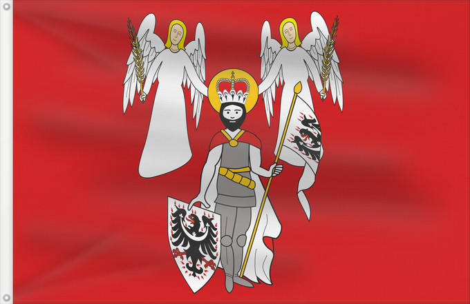 Flag, with two metal eyelets and reinforced hoist: Chocen CZ	Chocen	Coat of arms