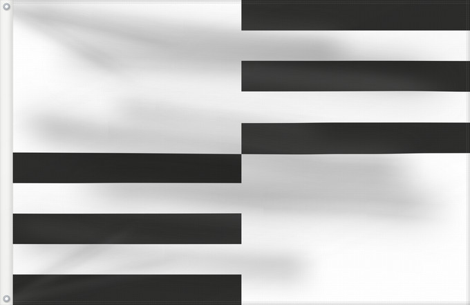 Flag, with two metal eyelets and reinforced hoist: Damborice Municipal flag of Dambořice village Dambořice, okres Hodonín