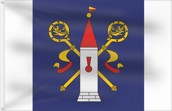 Flag, with two metal eyelets and reinforced hoist: Damníkov CZ