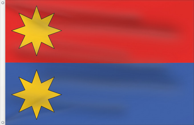 Flag, with two metal eyelets and reinforced hoist: Dobrikov CZ	Dobrikov	Coat of arms