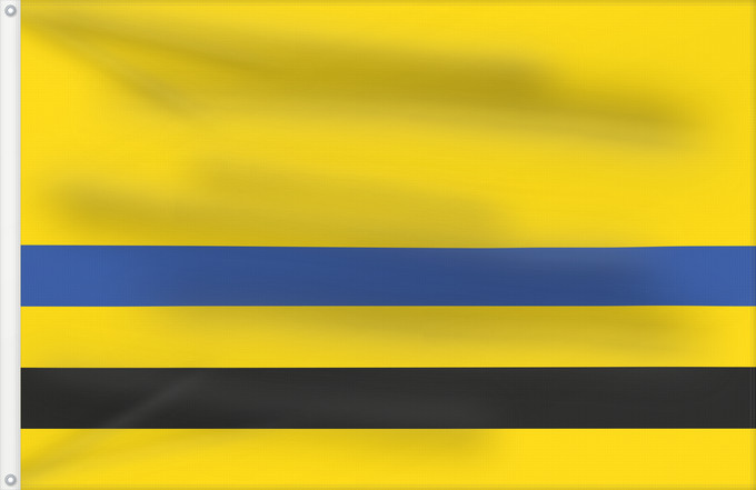Bandera, con dos ojales metálicos y lado del asta reforzado: Dobrin Municipal flag of Dobříň village Dobříň Dobříň, okres Litoměřice