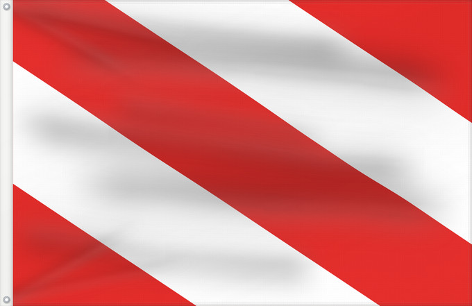 Flag, with two metal eyelets and reinforced hoist: Dobruska Dobruška Dobruška city in Czechia