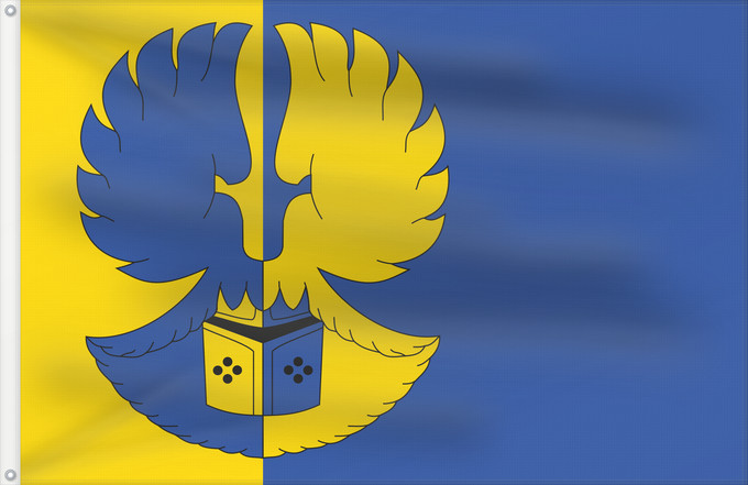 Flag, with two metal eyelets and reinforced hoist: Dolní Vilémovice TR Municipal flag of cs Dolní Vilémovice village