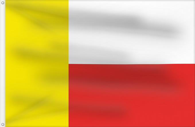 Flag, with two metal eyelets and reinforced hoist: Dolni Poustevna