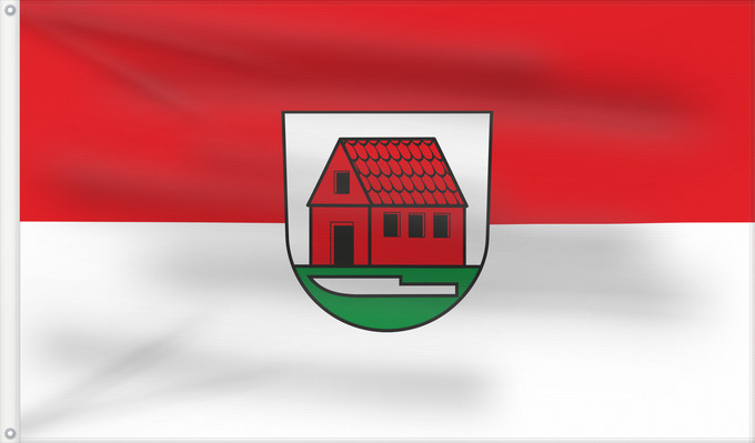 Bandera, con dos ojales metálicos y lado del asta reforzado: Hildrizhausen (Region Stuttgart)