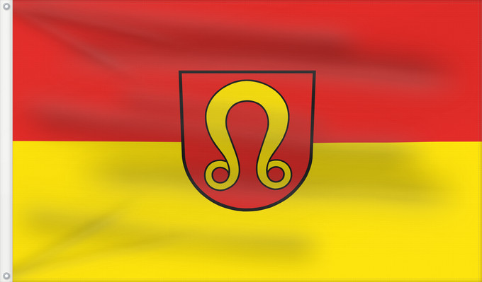 Drapeau, avec deux œillets métalliques et guindant renforcé : Nufringen (Region Stuttgart)