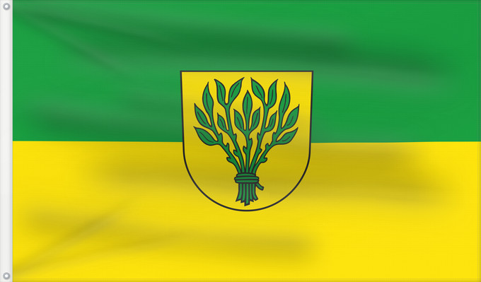 Bandera, con dos ojales metálicos y lado del asta reforzado: Rutesheim (Region Stuttgart)