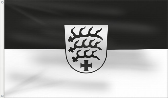 Bandera, con dos ojales metálicos y lado del asta reforzado: Sindelfingen (Region Stuttgart)