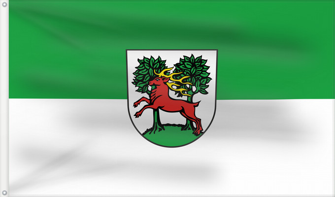Bandera, con dos ojales metálicos y lado del asta reforzado: Weil im Schönbuch (Region Stuttgart)