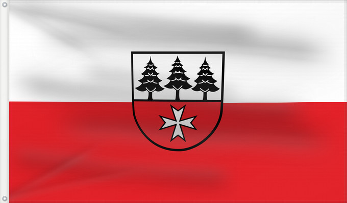 Flagge, mit zwei Metallösen und verstärktem Besatzband: Jettingen (Region Stuttgart)