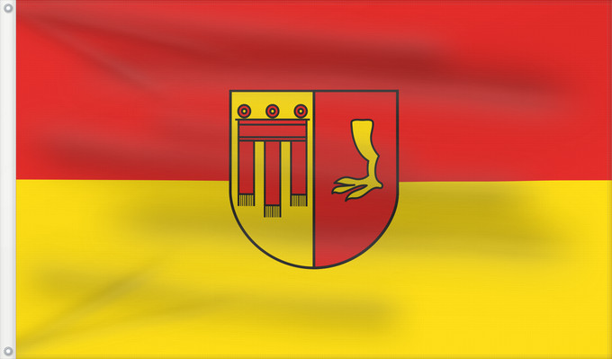 Bandera, con dos ojales metálicos y lado del asta reforzado: Deizisau (Region Stuttgart)