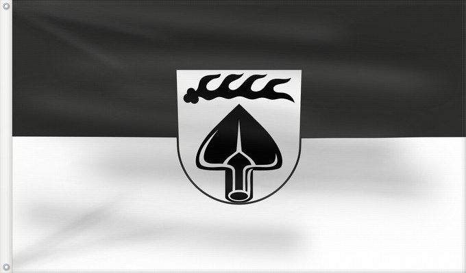 Bandera, con dos ojales metálicos y lado del asta reforzado: Holzmaden (Region Stuttgart)