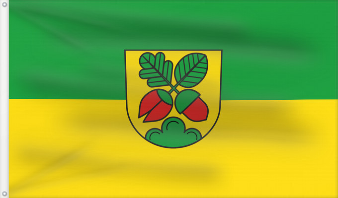 Bandera, con dos ojales metálicos y lado del asta reforzado: Lichtenwald (Region Stuttgart)