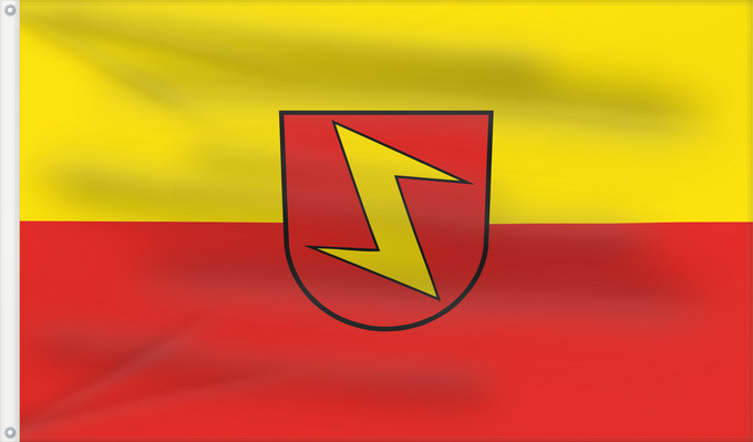 Drapeau, avec deux œillets métalliques et guindant renforcé : Neckartailfingen (Region Stuttgart)
