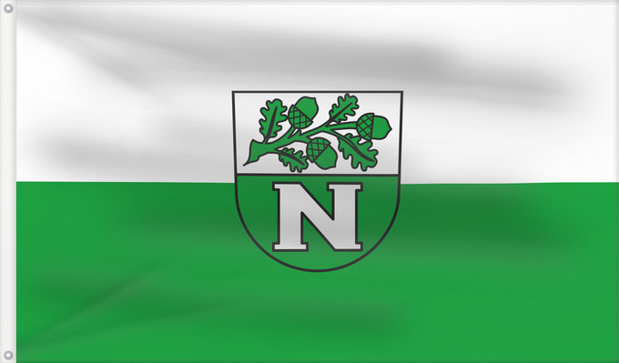 Bandera, con dos ojales metálicos y lado del asta reforzado: Neidlingen (Region Stuttgart)