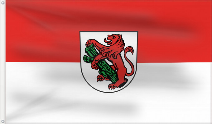 Bandera, con dos ojales metálicos y lado del asta reforzado: Neuhausen auf den Fildern (Region Stuttgart)