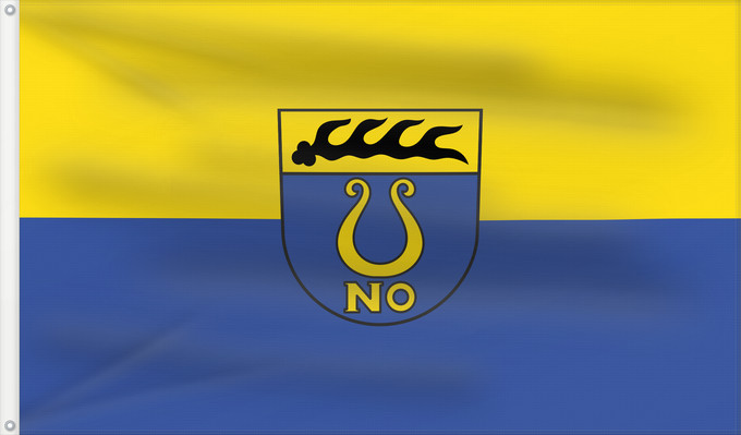 Bandera, con dos ojales metálicos y lado del asta reforzado: Notzingen (Region Stuttgart)