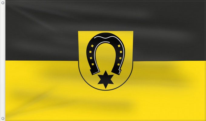 Bandera, con dos ojales metálicos y lado del asta reforzado: Ohmden (Region Stuttgart)