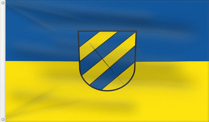 Drapeau, avec deux œillets métalliques et guindant renforcé : Plochingen (Region Stuttgart)