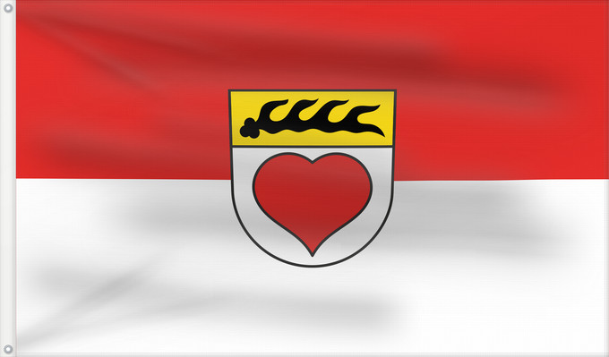 Bandera, con dos ojales metálicos y lado del asta reforzado: Schlaitdorf (Region Stuttgart)