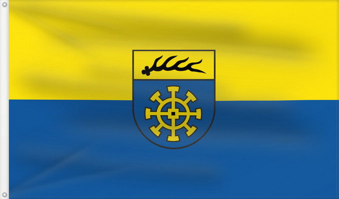 Bandera, con dos ojales metálicos y lado del asta reforzado: Unterensingen (Region Stuttgart)