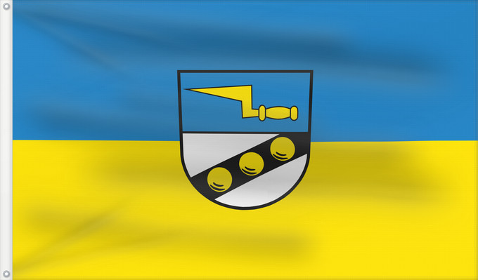 Drapeau, avec deux œillets métalliques et guindant renforcé : Wendlingen am Neckar (Region Stuttgart)