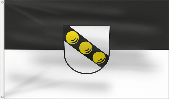Drapeau, avec deux œillets métalliques et guindant renforcé : Wernau (Neckar) (Region Stuttgart)