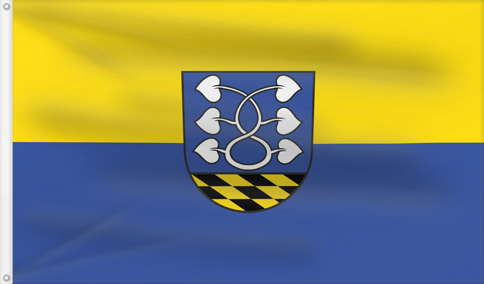 Drapeau, avec deux œillets métalliques et guindant renforcé : Lenningen (Region Stuttgart)