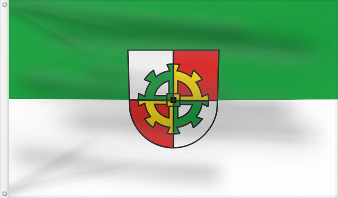 Bandera, con dos ojales metálicos y lado del asta reforzado: Ostfildern (Region Stuttgart)