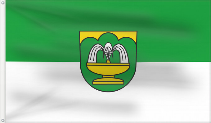 Bandera, con dos ojales metálicos y lado del asta reforzado: Bad Ditzenbach (Region Stuttgart)